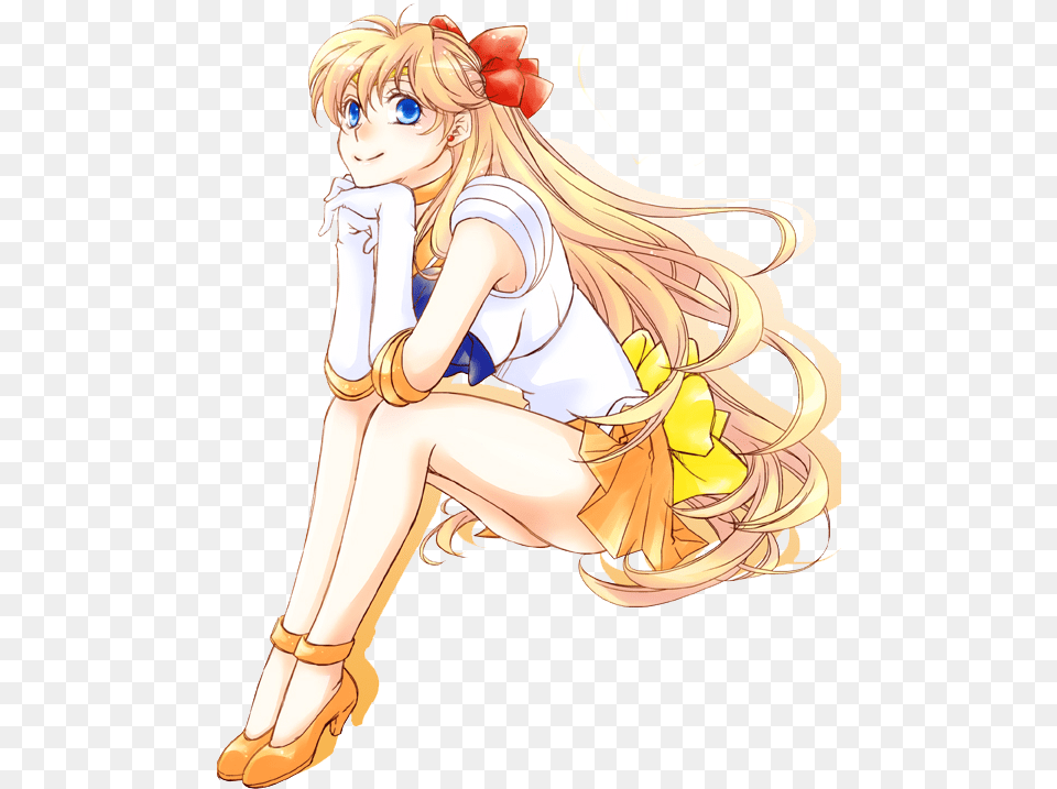 Sailor Venus Render Manga, Book, Comics, Publication, Adult Free Transparent Png