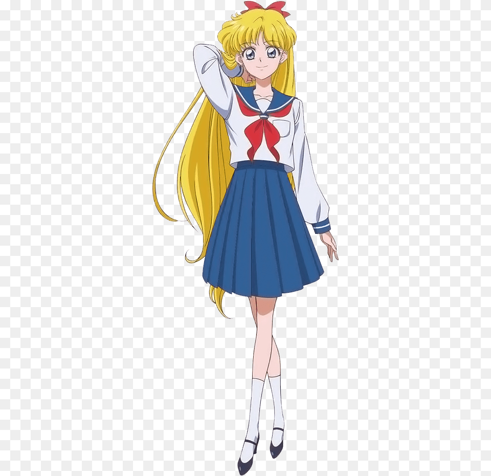 Sailor Venus Season Iii Sailor V School Uniform, Book, Comics, Publication, Person Free Png Download