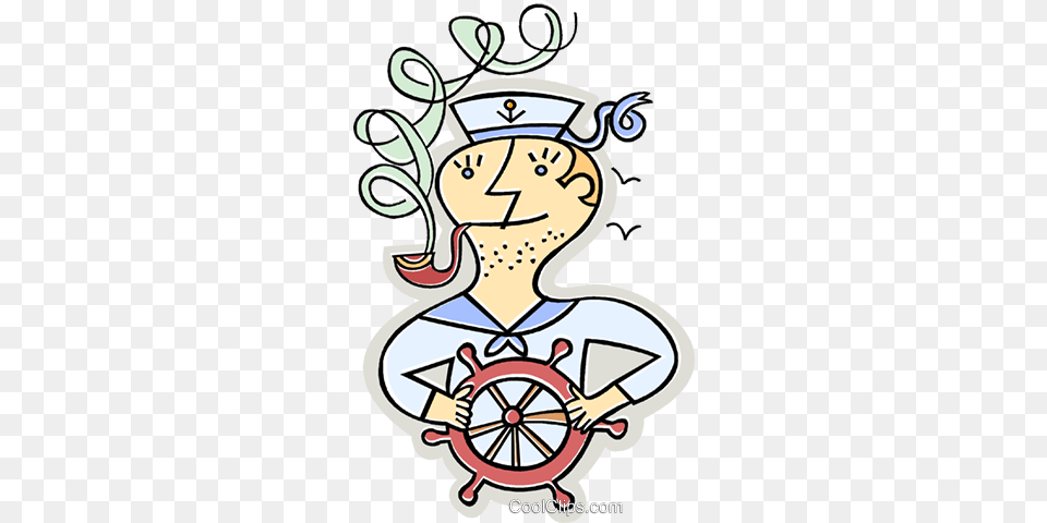 Sailor With A Pipe Standing, Machine, Wheel, Art, Ammunition Free Png Download