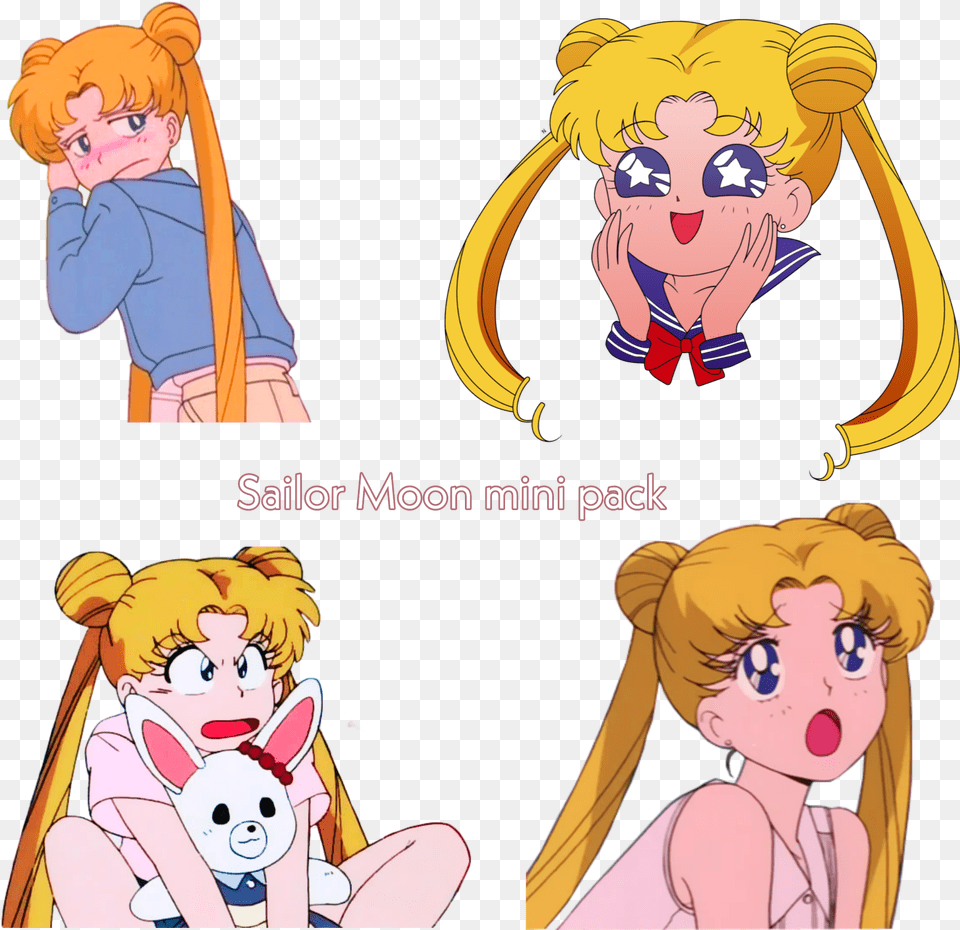 Sailormoon Cute Sailor Moon Usagitsukino Usagi Stickers De Sailor Moon Para Whatsapp, Book, Comics, Publication, Baby Free Transparent Png