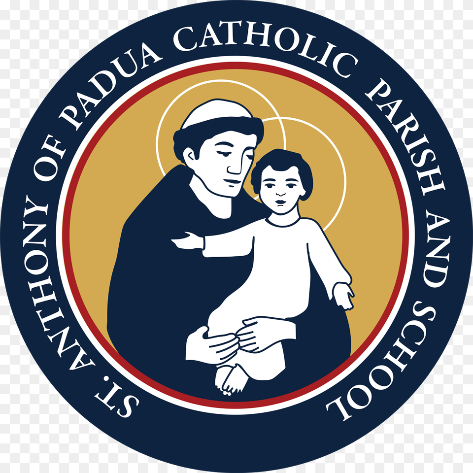 Saint Anthony Of Padua Catholic Church St Anthony Of Padua Parish Logo, Baby, Person, Head, Face Png Image