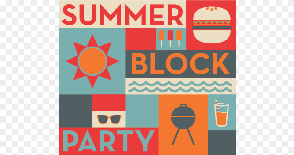 Saint Boniface Kersey Summer Neighborhood Block Party, Advertisement, Poster, Accessories, Sunglasses Png
