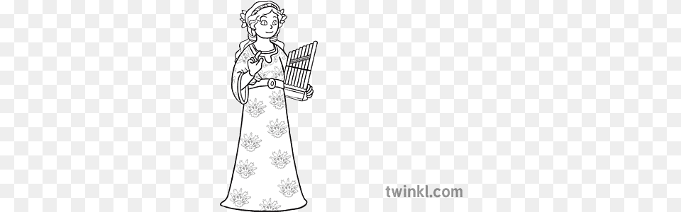 Saint Cecilia People Santa All Saints Open Eyes Fictional Character, Clothing, Dress, Adult, Wedding Free Png