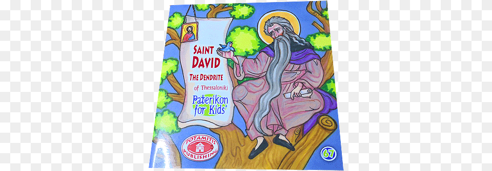 Saint David The Dendrite Of Thessaloniki Drawing, Book, Comics, Publication, Advertisement Png