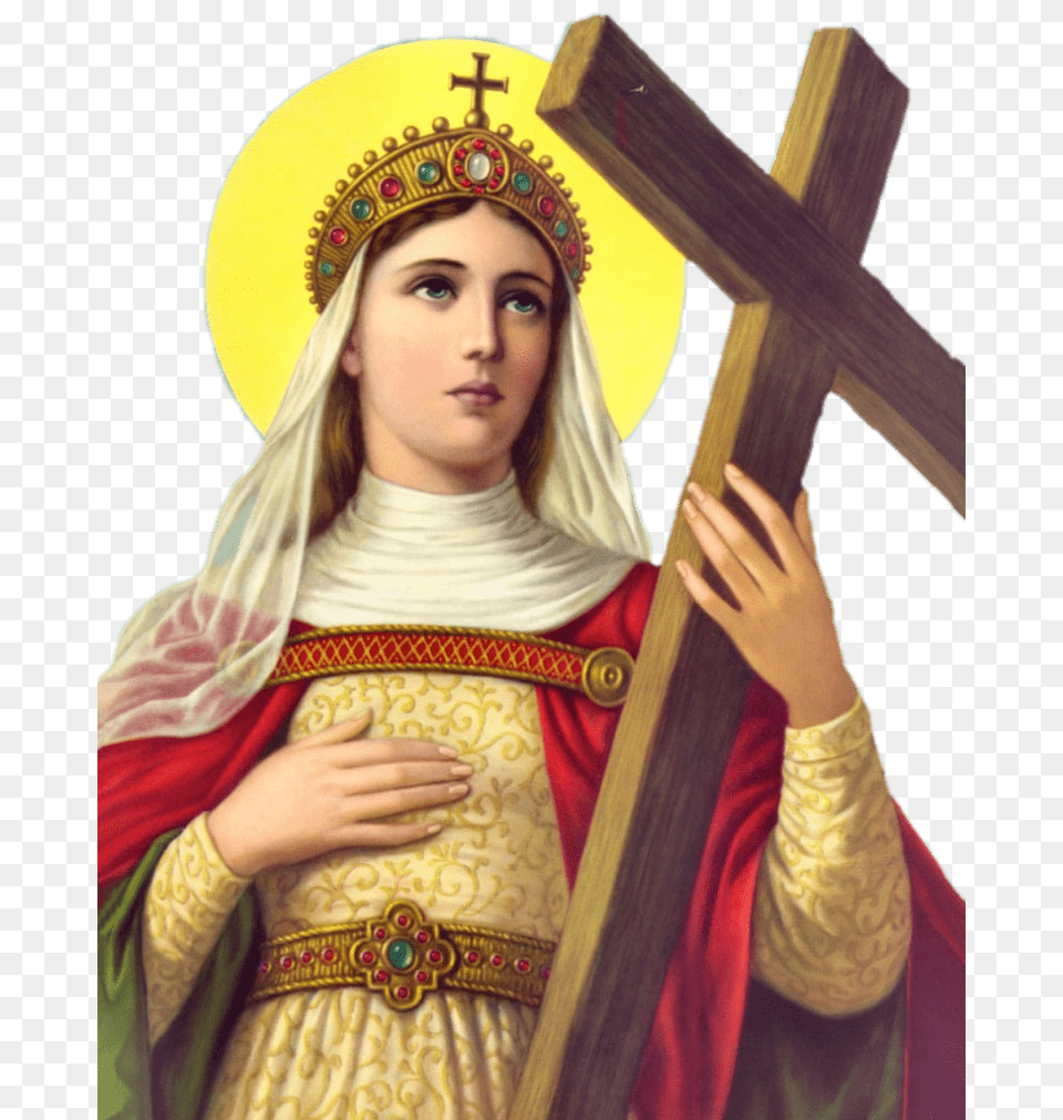 Saint Helen, Cross, Symbol, Adult, Female Free Transparent Png