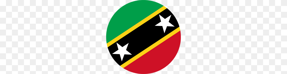 Saint Kitts And Nevis Flag Emoji, Symbol, Star Symbol Free Transparent Png