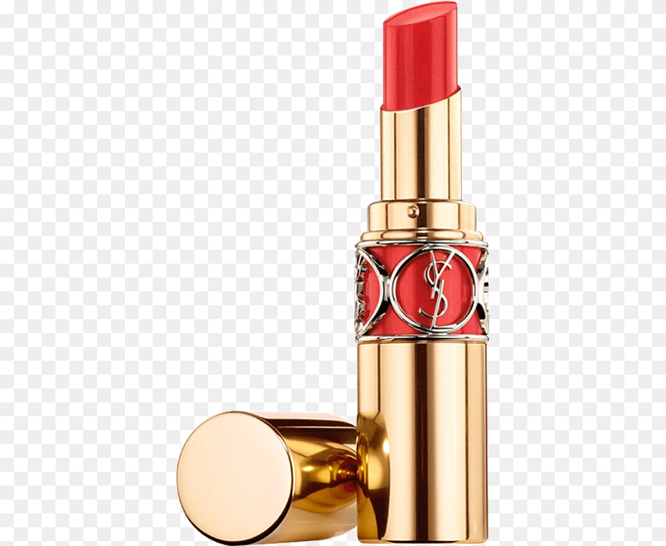 Saint Laurent Ysl Kiss Kiss Double Color Lip Lip Rouge Volupt Shine, Cosmetics, Lipstick, Bottle, Perfume Png