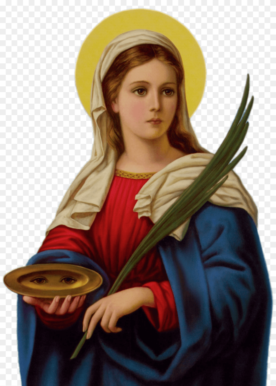 Saint Lucy, Art, Painting, Adult, Person Free Png
