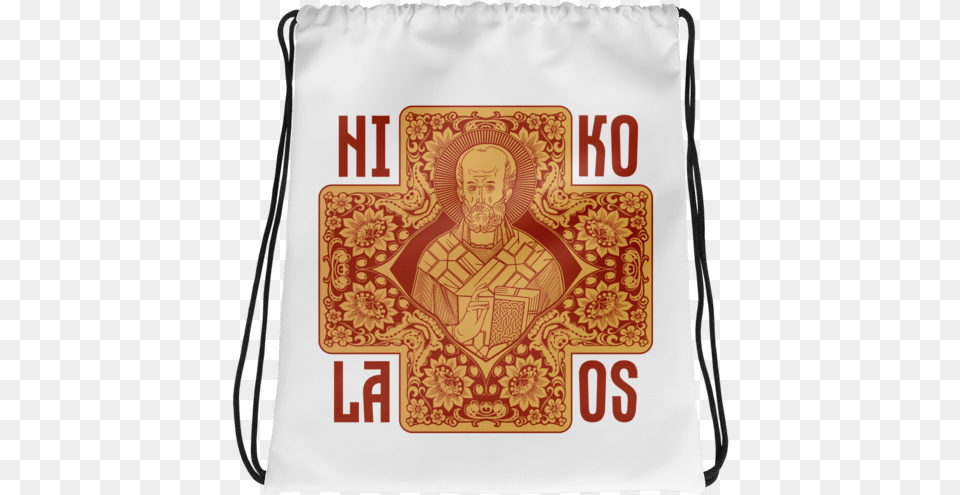 Saint Nicholas Drawstring Bag Red And Gold Version Als Can Kiss My Fuzzy Butt, Art, Adult, Male, Man Free Png Download