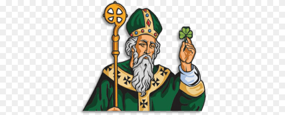 Saint Patrick, Adult, Male, Man, Person Free Png