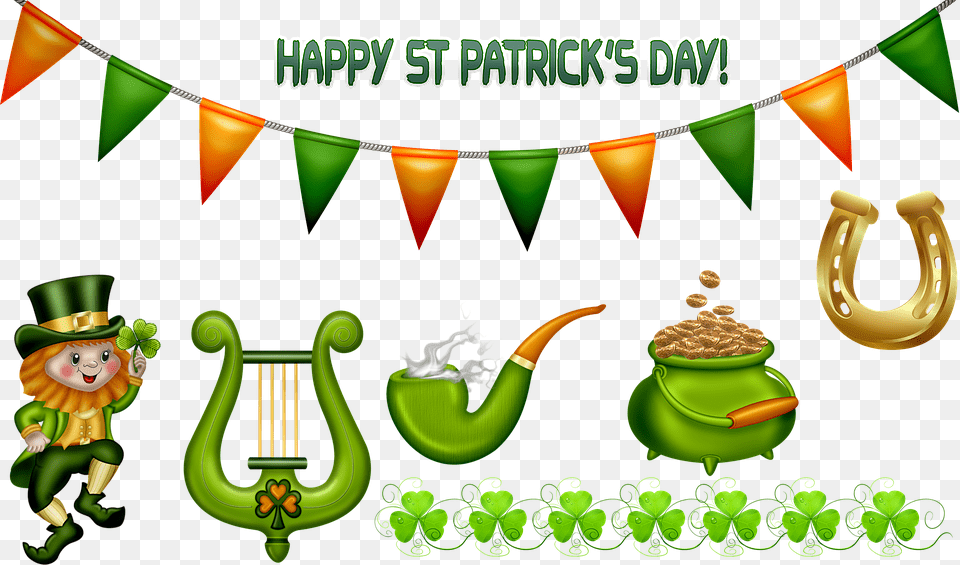Saint Patrick S Day March 17 Leprechaun Ireland St Patricks Clip Art, Baby, Person, Smoke Pipe Png