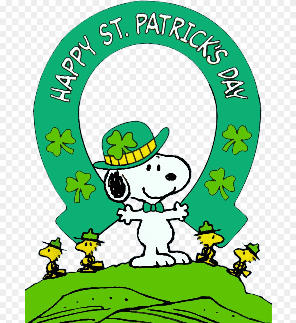 Saint Patrick S Day Snoopy Transparent Cartoons Happy St Patricks Day Snoopy, Green, Cartoon, Baby, Person Png