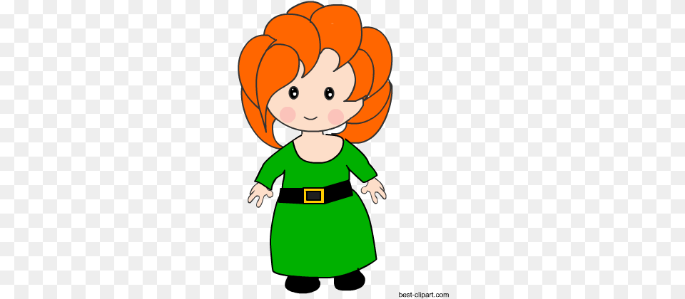 Saint Patrick39s Day Girl Clipart Image Clip Art, Cartoon, Baby, Person, Face Free Png Download