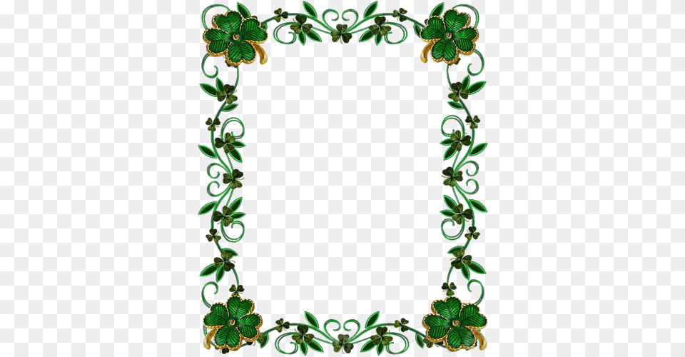 Saint Patricks Day Clip Art Borders, Pattern, Floral Design, Graphics, Plant Free Png Download
