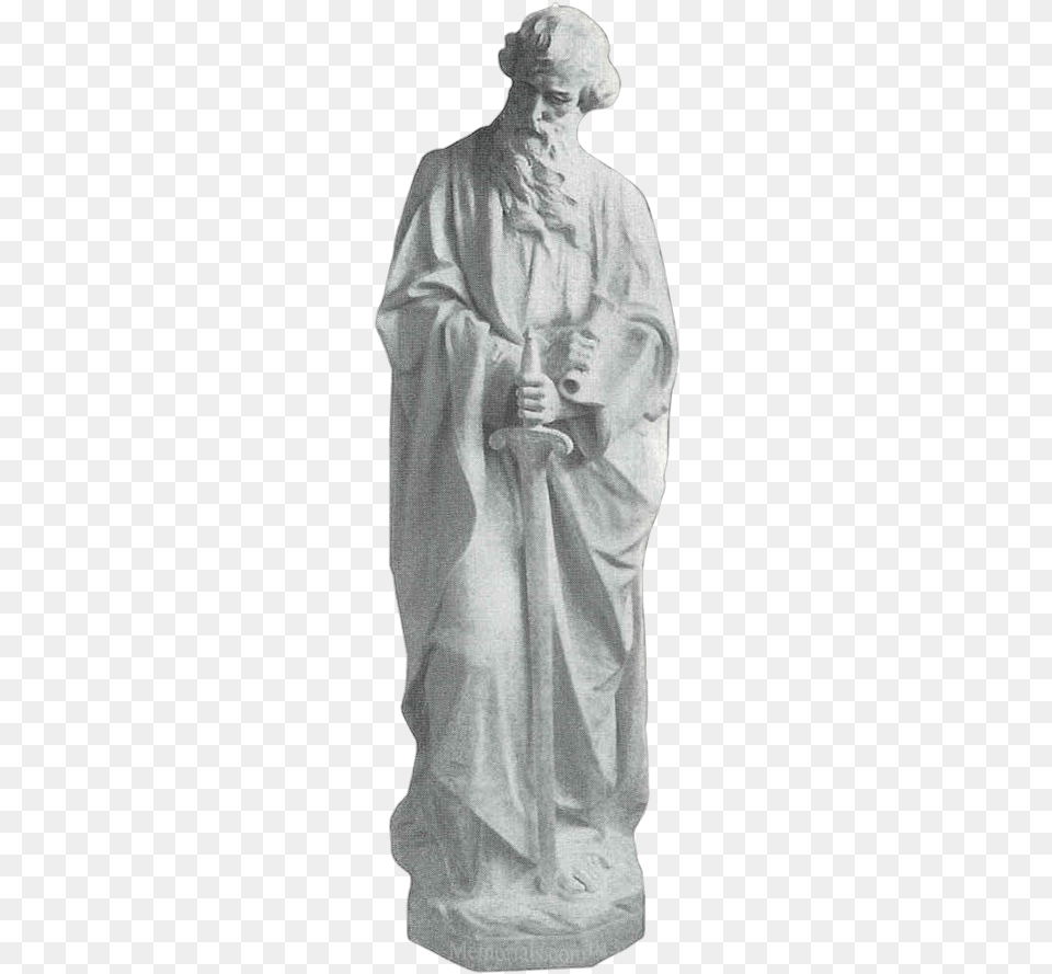 Saint Paul And Sword Marble Statue Statue, Fashion, Adult, Blouse, Clothing Free Transparent Png