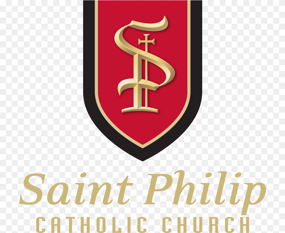 Saint Philip Catholic Church Logo Oh My Cut, Text, Cross, Symbol Free Png Download