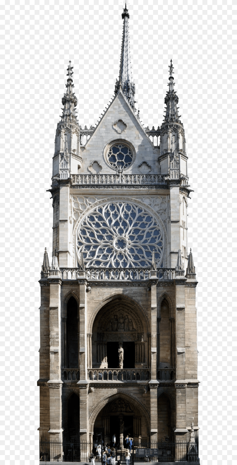 Sainte Chapelle Paris Facade, Arch, Architecture, Building, Cathedral Png