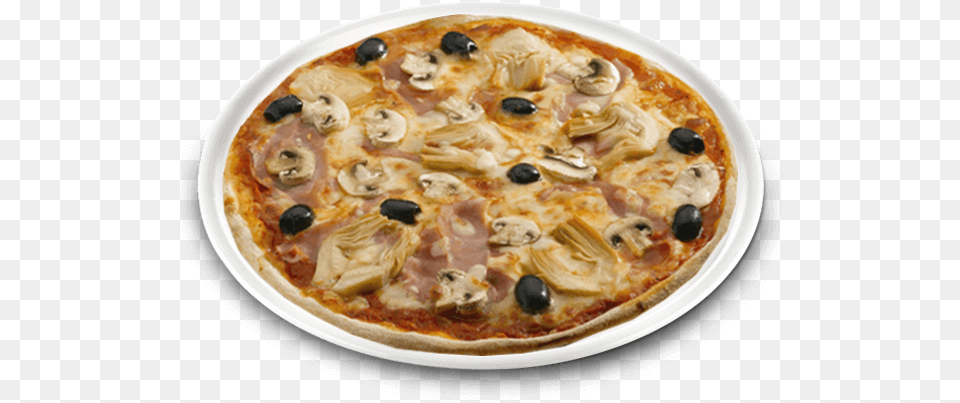 Saisons Pizza Champignon, Dish, Food, Meal, Platter Png Image