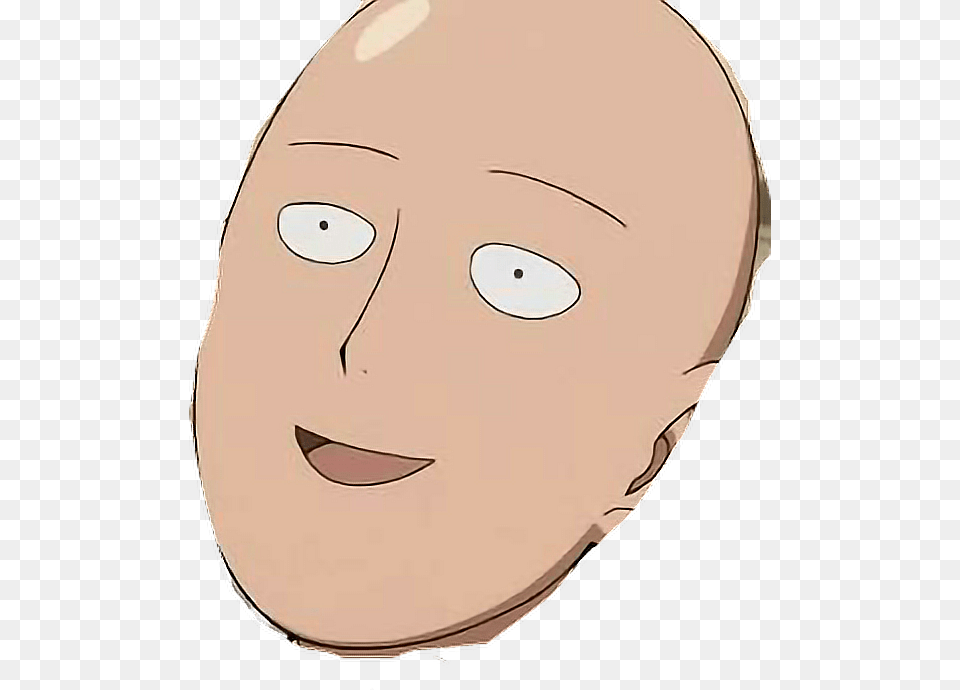 Saitama Bald Characters In One Punch Man, Face, Head, Person, Photography Png Image