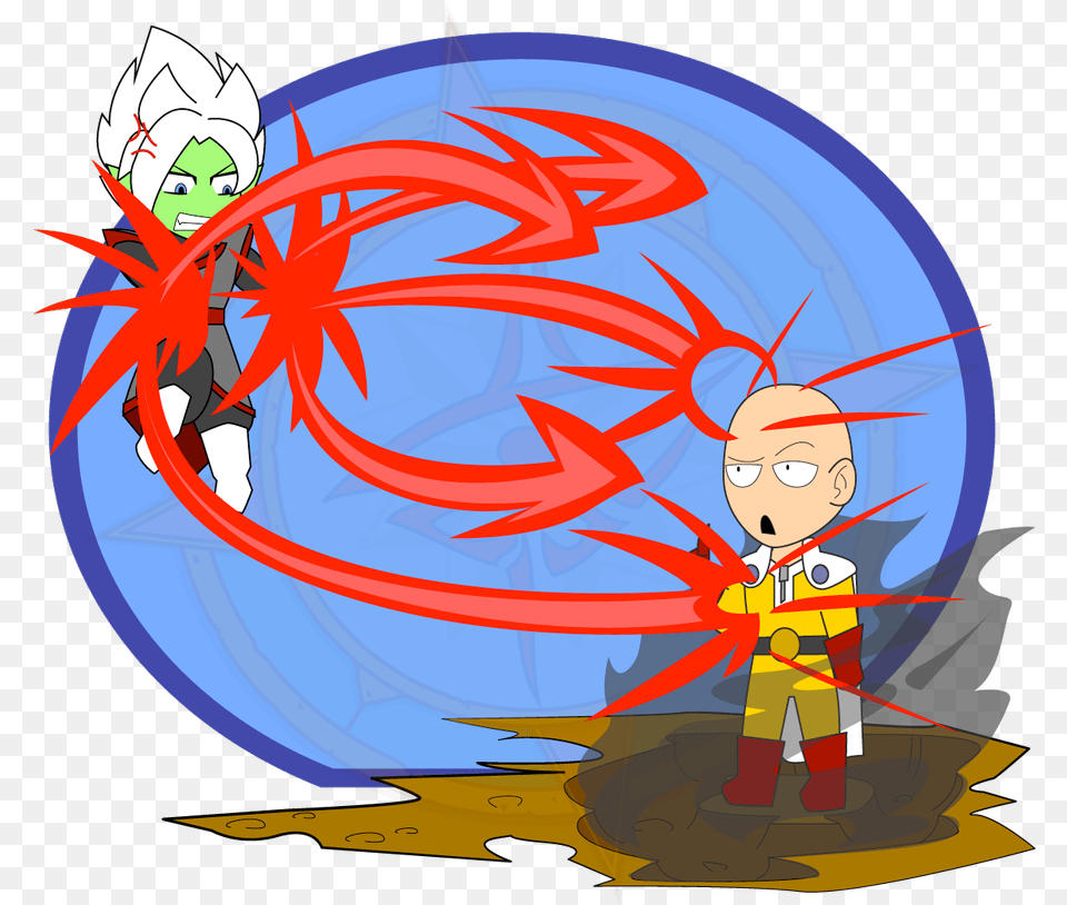 Saitama Goku Illustration Cartoon Saitama Vs Merged Zamasu, Book, Comics, Publication, Face Free Png Download