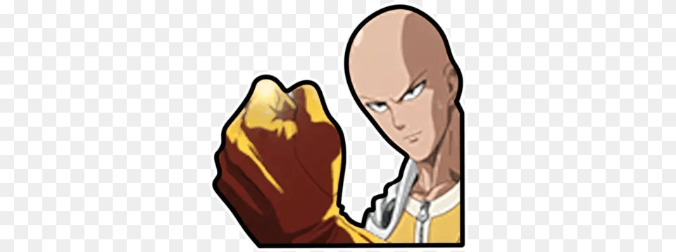 Saitama Opm Whatsapp Stickers Stickers Cloud Cartoon, Body Part, Hand, Person, Fist Free Png Download