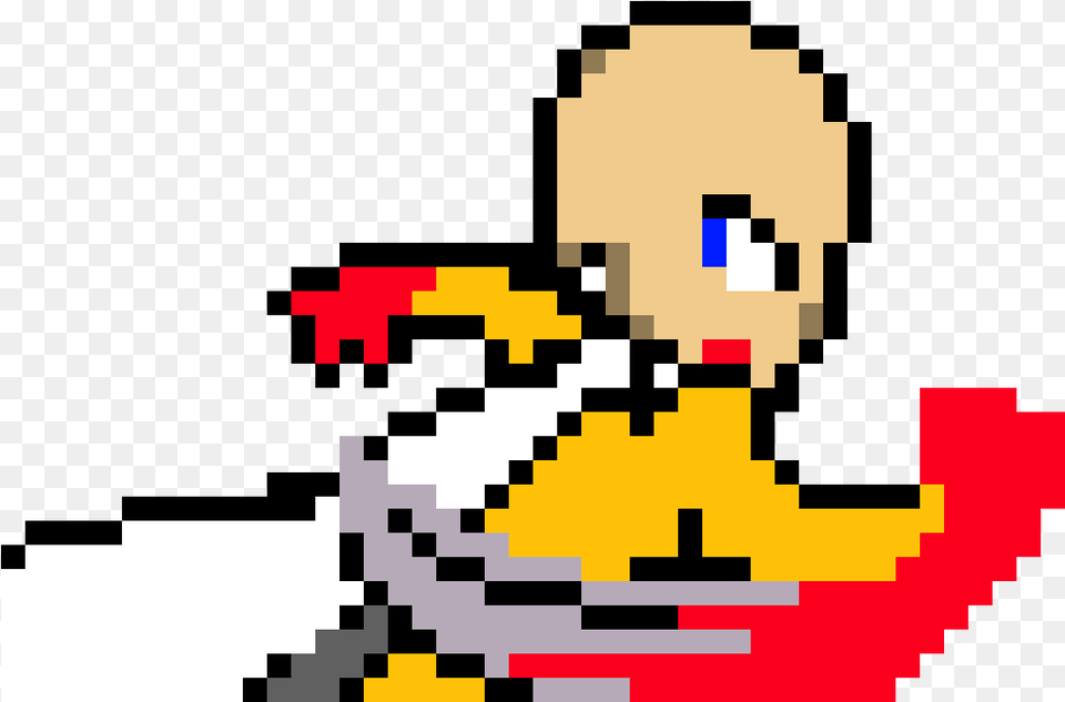Saitama Pixel Art One Punch Man, First Aid Png Image
