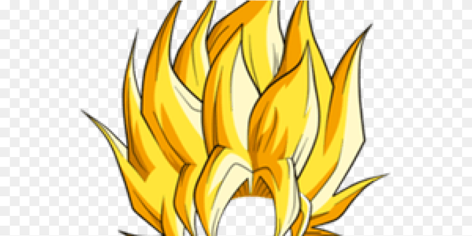 Saiyan Hair Dragon Ball Z Goku Ssj, Fire, Flame, Boat, Canoe Free Png Download