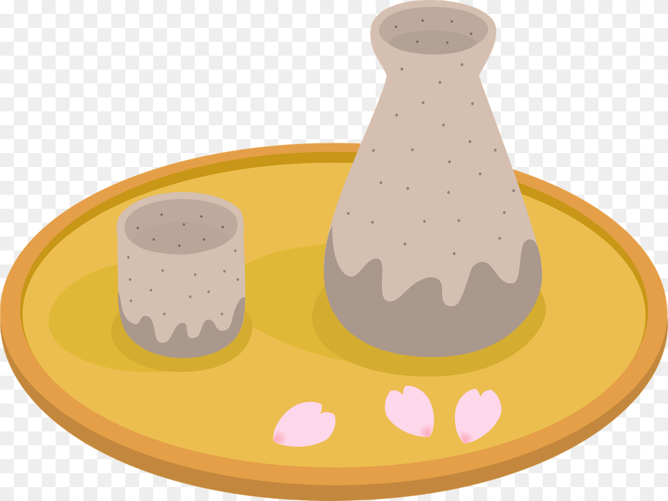 Sake Drink On A Tray Clipart, Clothing, Hat, Food, Meal Png Image