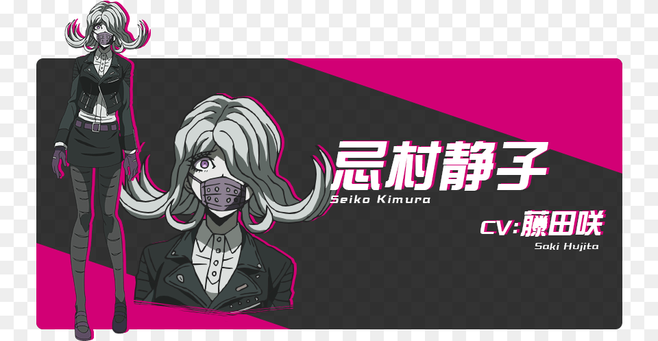 Saki Fujita As Seiko Kimura Danganronpa 3 Kimura, Book, Comics, Publication, Manga Free Png