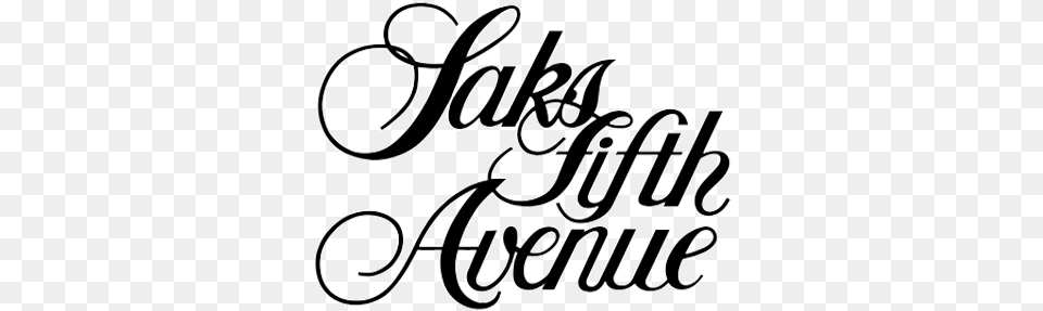 Saks Saks 5th Avenue Logo, Letter, Text, Calligraphy, Handwriting Free Png