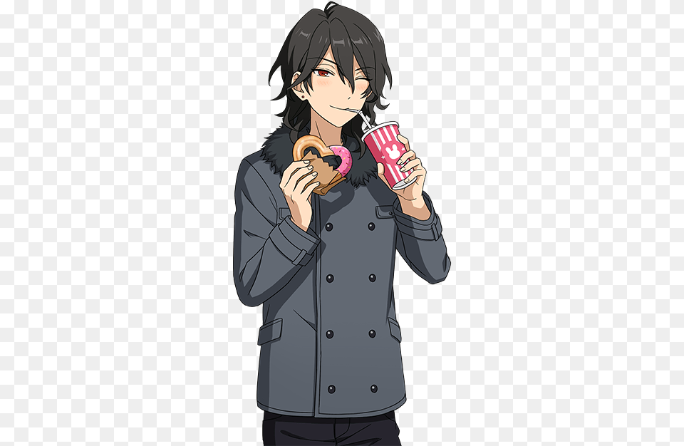 Sakuma Rei Cards, Book, Clothing, Coat, Comics Png Image