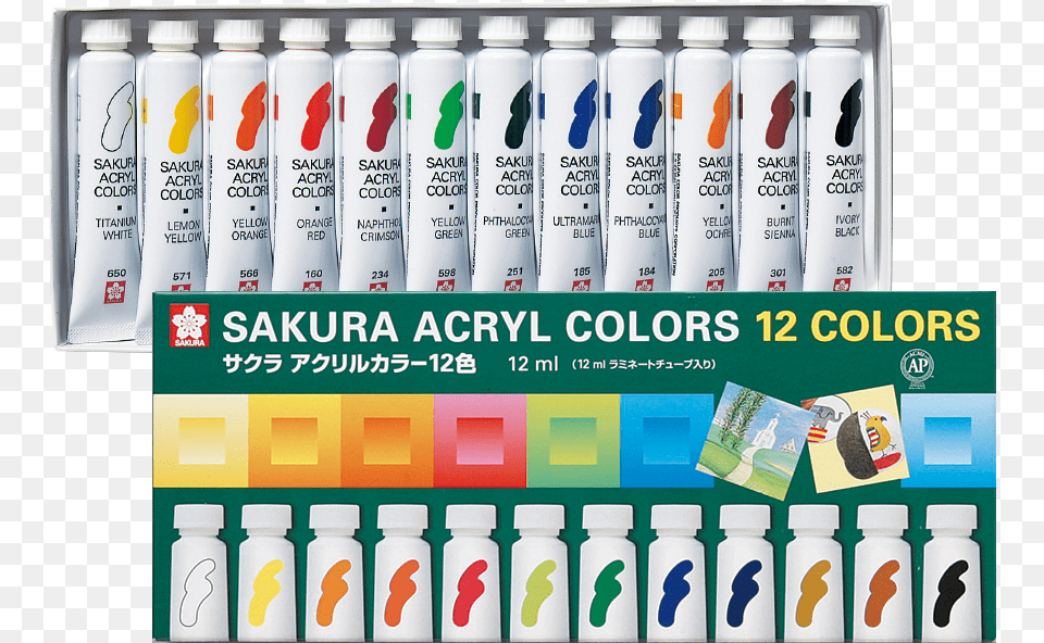 Sakura Acrylic Color, Paint Container, Text Free Transparent Png