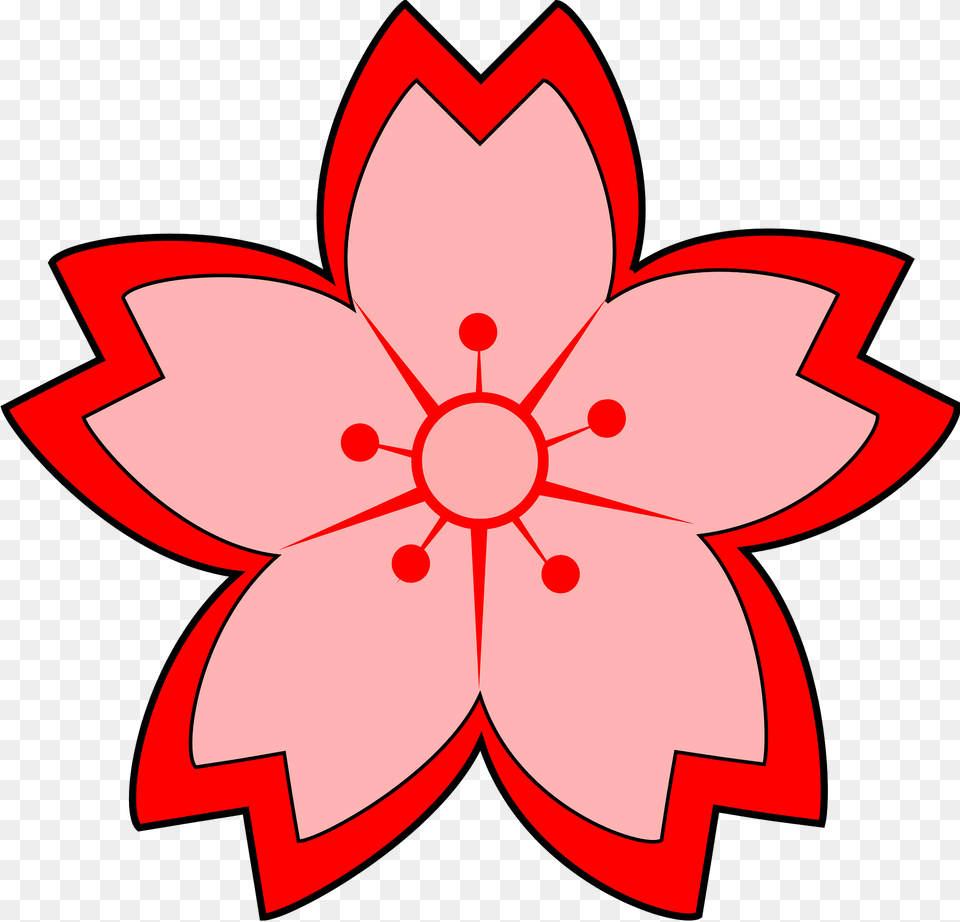 Sakura Clipart, Flower, Plant, Dahlia, Leaf Free Png Download