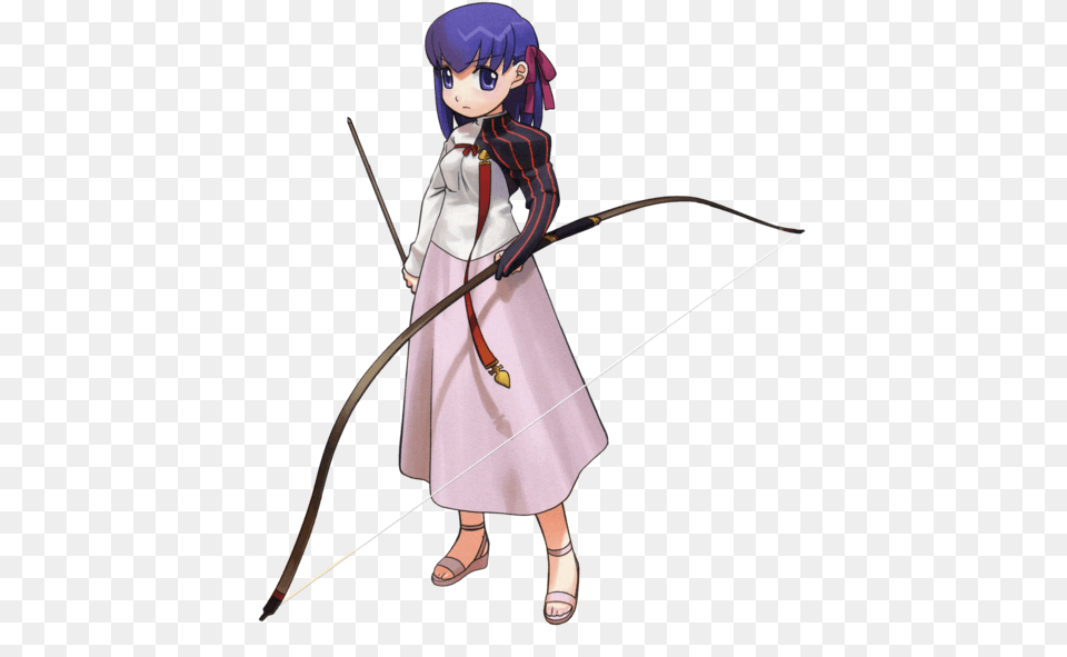 Sakura Combat Costume In Fatetiger Colosseum Cartoon, Weapon, Sport, Person, Archer Png Image