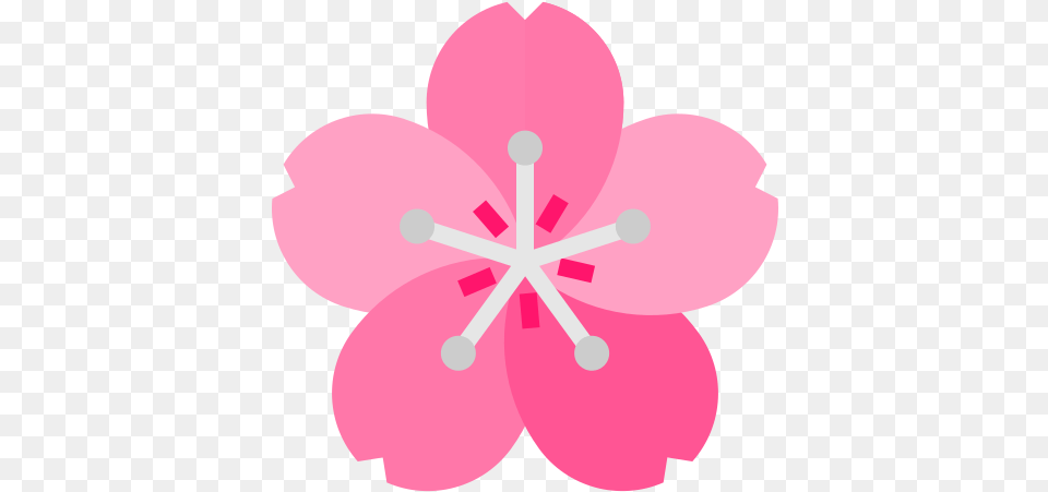Sakura Flower Emoji Without White Background, Plant, Petal, Hibiscus, Nature Free Transparent Png