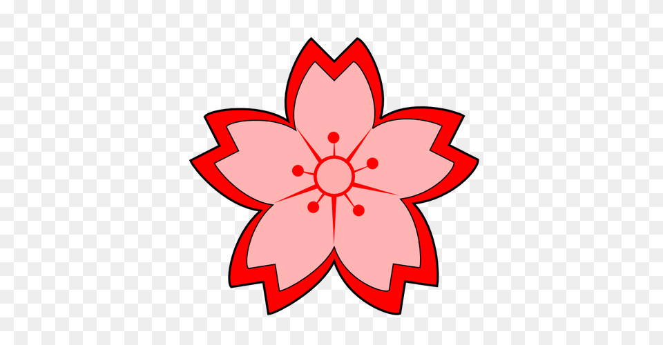 Sakura Flower Vector Image, Plant, Dahlia, Leaf Free Png