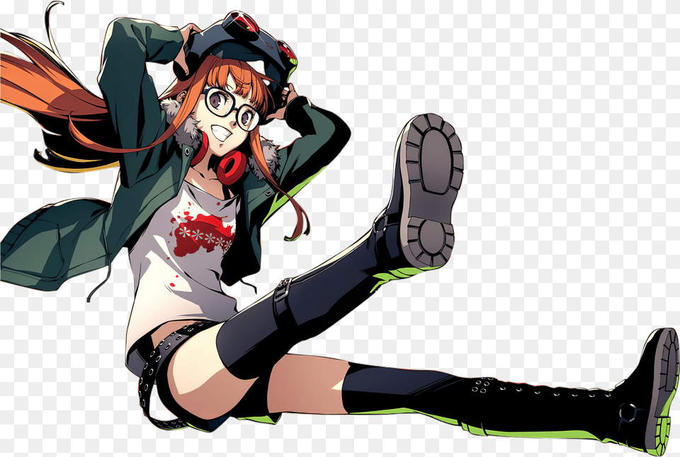 Sakura Futaba Persona 5 Futaba, Publication, Book, Comics, Face Free Png Download