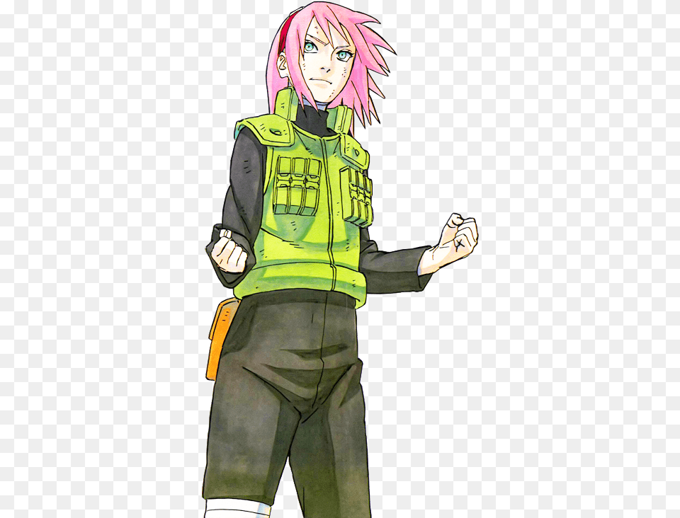 Sakura Haruno Manga, Book, Comics, Publication, Person Free Png