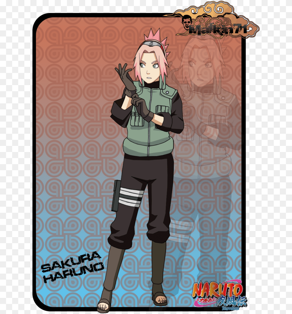 Sakura Haruno Outfits Naruto Ino39s Mother, Book, Publication, Comics, Person Free Transparent Png