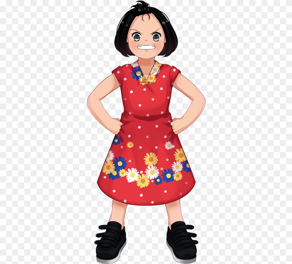 Sakura Kikan Cartoon, Child, Clothing, Dress, Person Png Image