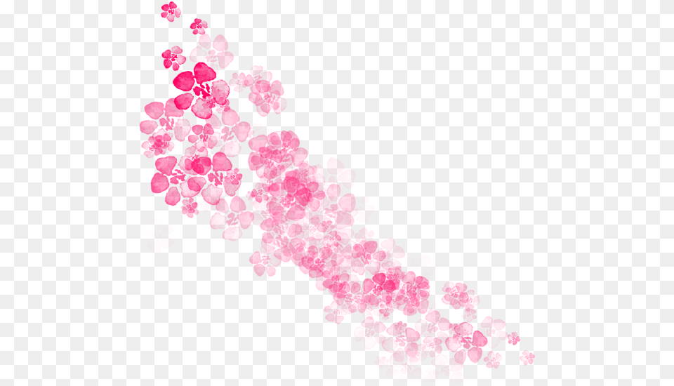 Sakura Leaves Falling Sakura Watercolor Background, Purple, Art, Flower, Graphics Free Png Download