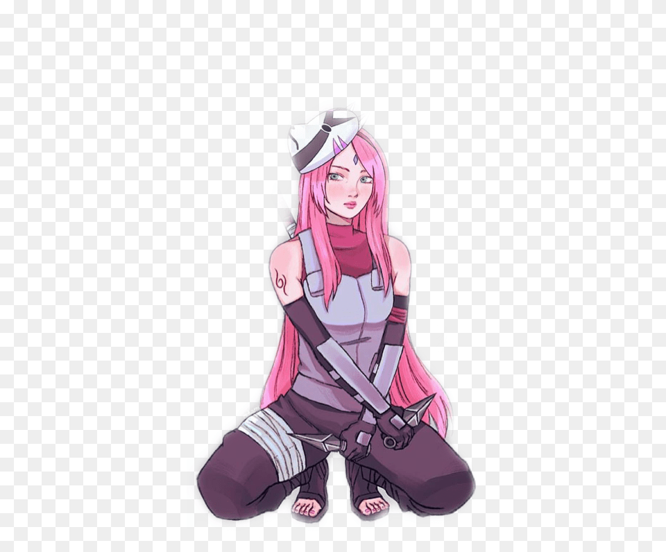 Sakura Naruto Anbu Freetoedit Sakura Haruno Anbu Art, Book, Publication, Comics, Adult Free Png