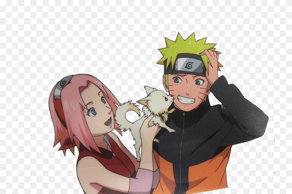 Sakura Naruto Photo Naruto And Sakura And Hinata, Publication, Book, Comics, Baby Free Png Download