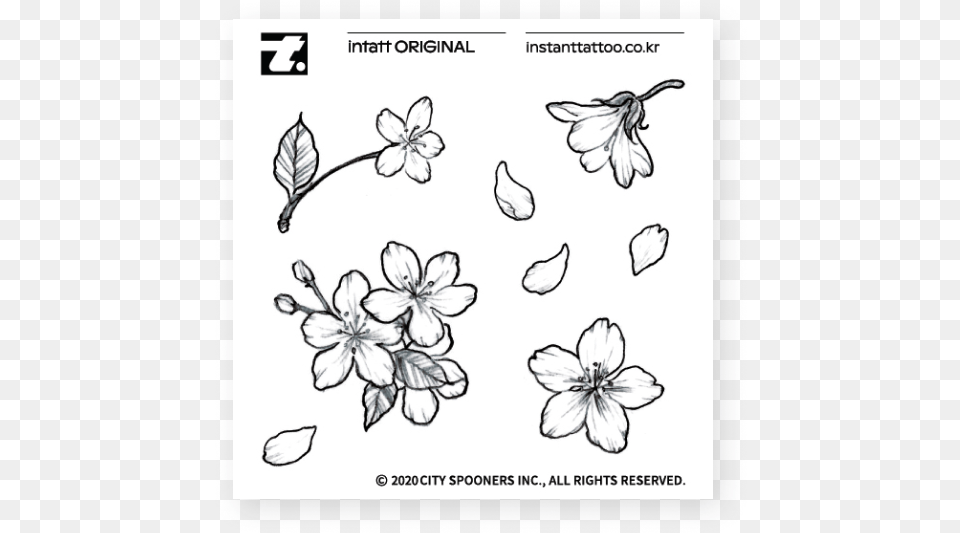 Sakura Petal Instanttattoo Petals, Art, Floral Design, Graphics, Pattern Png