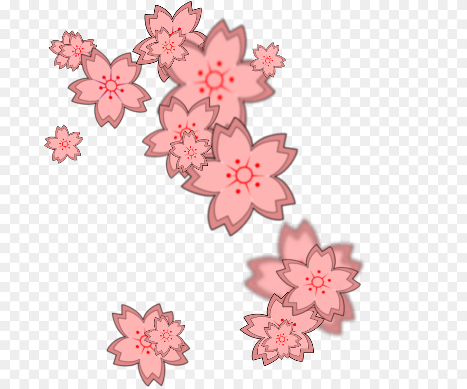 Sakura Petals Download Images Clipart Cherry Blossom Flowers, Flower, Plant, Cherry Blossom Png Image