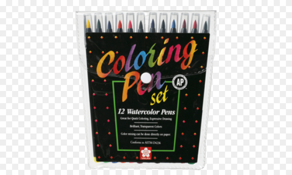Sakura Watercolor Pen Set Of 12 Colors Hanukkah, Advertisement, Poster, Scoreboard, Text Png Image