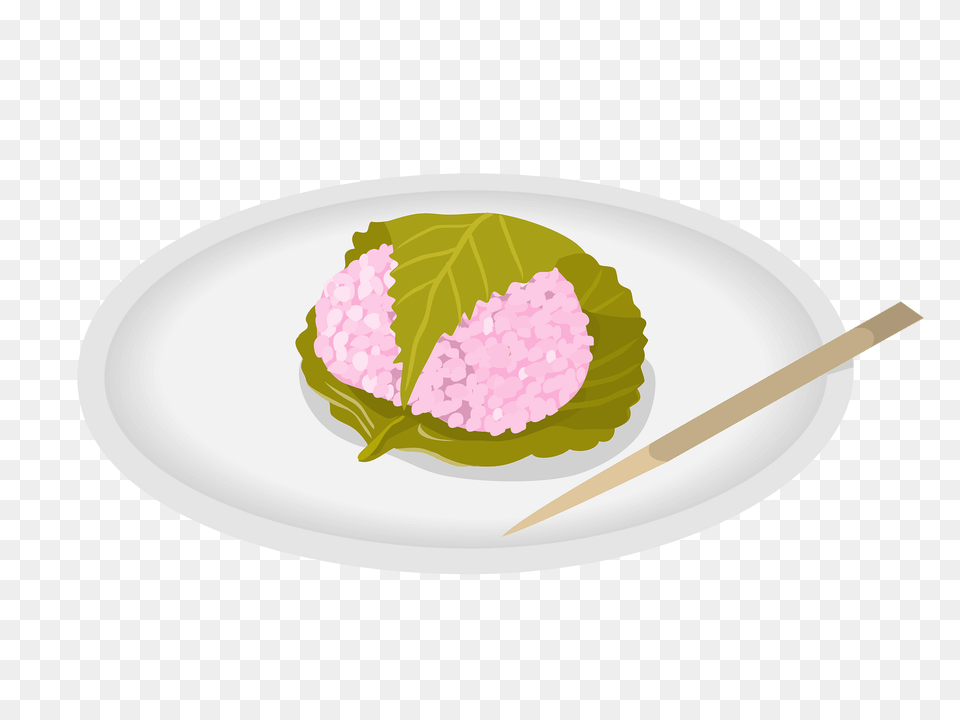 Sakuramochi Wagashi Clipart, Plant, Food, Meal, Leaf Png
