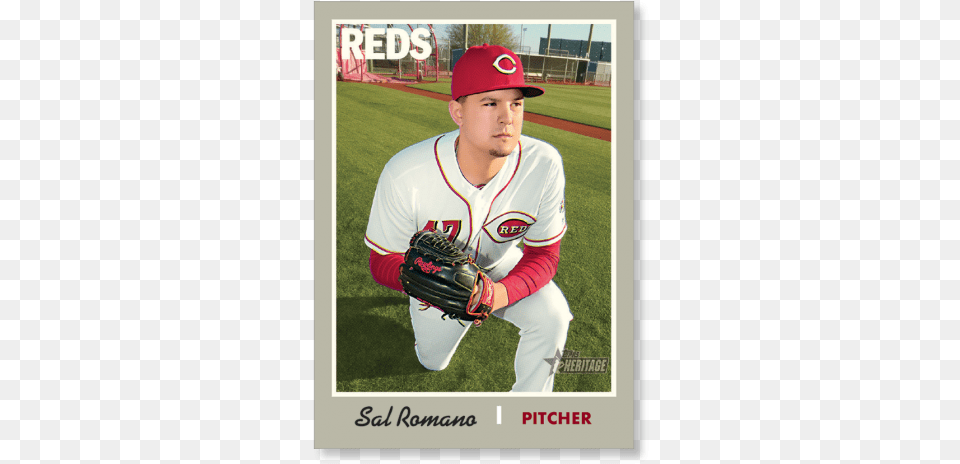 Sal Romano 2019 Heritage Baseball Base Poster Pitcher, Team Sport, Team, Sport, Person Free Png