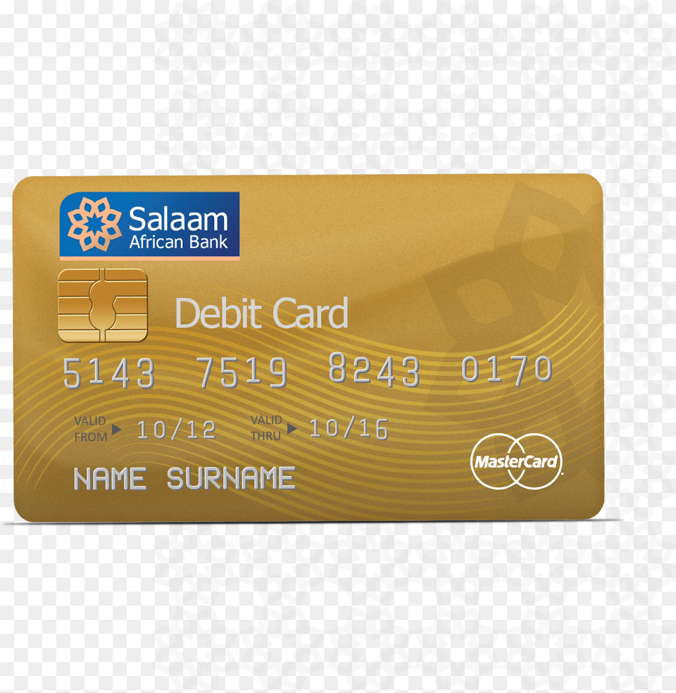 Salaam African Bank Master Card Debit Card, Text, Credit Card Free Png Download