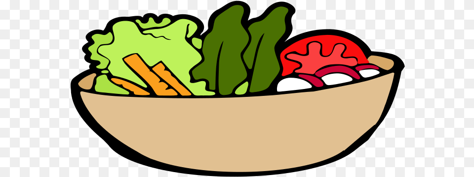 Salad Bowl Clipart Salad, Food, Lettuce, Plant, Produce Free Png Download